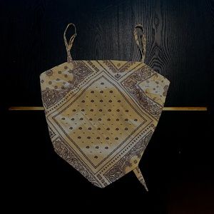Backless Bandanna Top